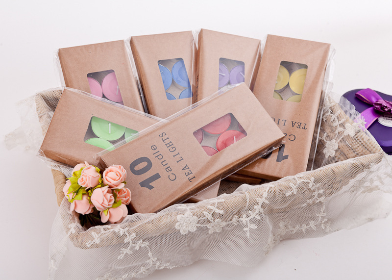 10pcs Unscented Tealight Candle Boxed 1