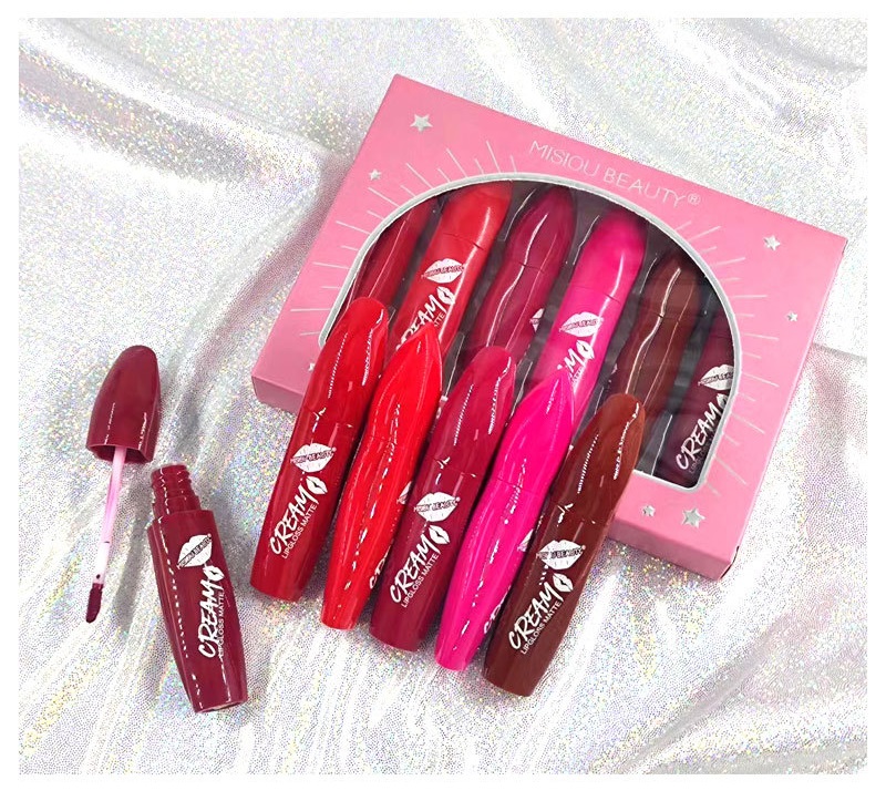 Misiou Beauty 6pcs Romantic House Kiss Liquid Lipstick Set (10ml x 6) - Image 2