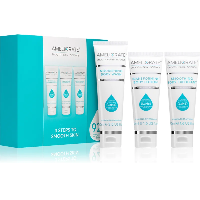 Ameliorate 3 Steps To Smooth Skin Body Care Gift Set