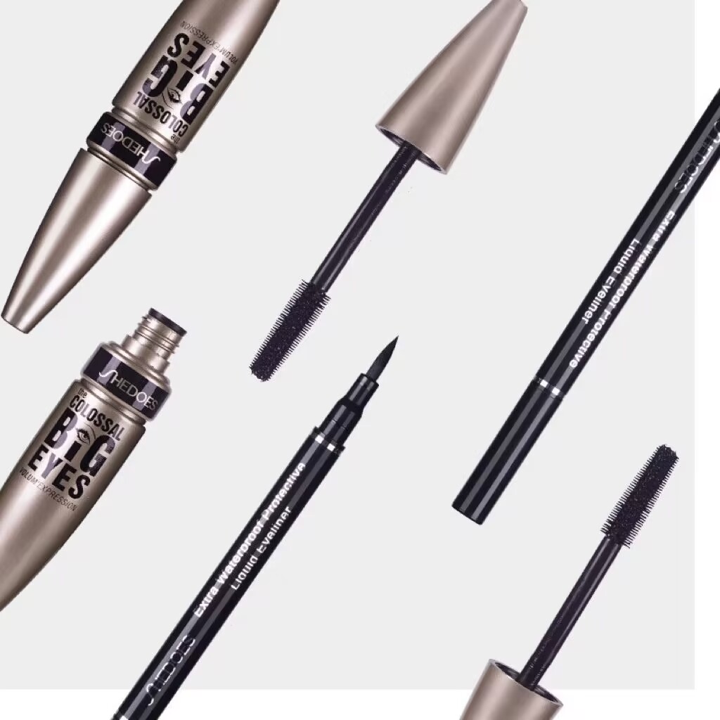 Shedoes Black Mascara n Liquid Eyeliner Duo (black package) - Image 2
