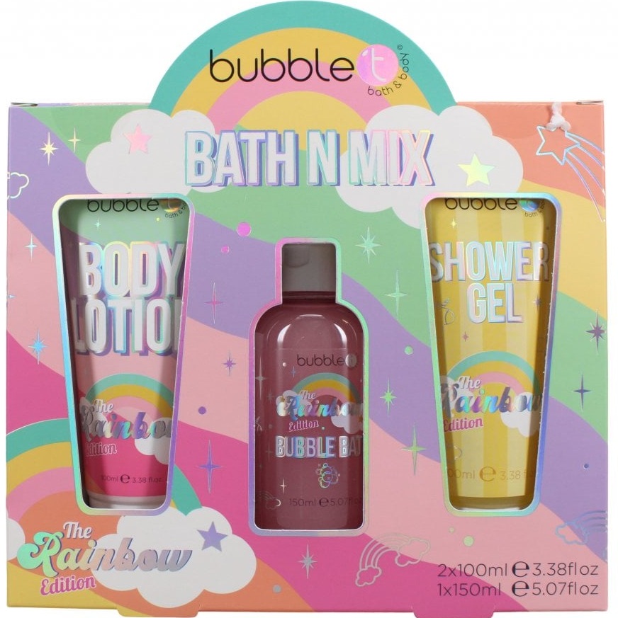 Bubble T 3pcs The Rainbow Bath Mix Gift Set