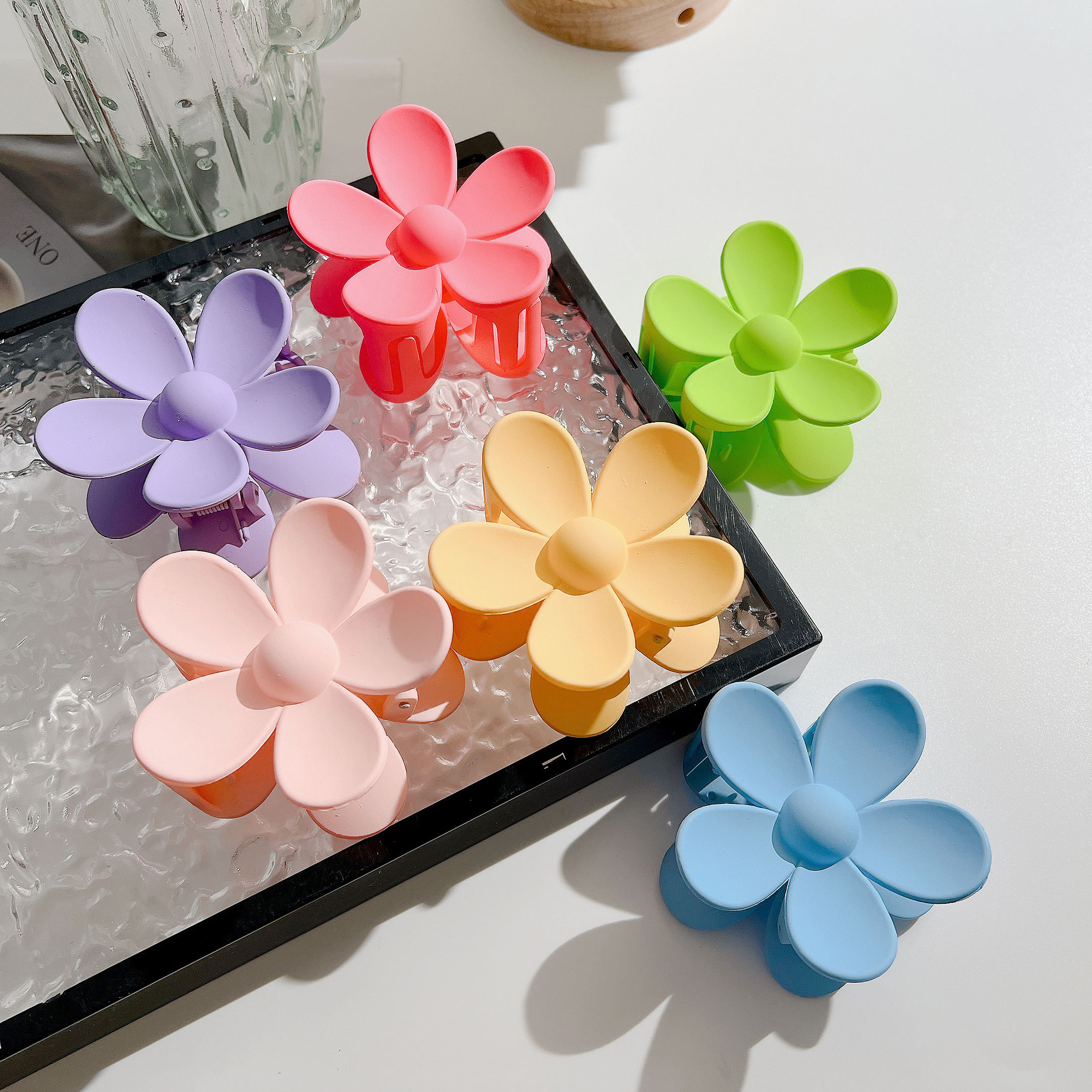 10pcs Candy Flower Hair Clips Set 5