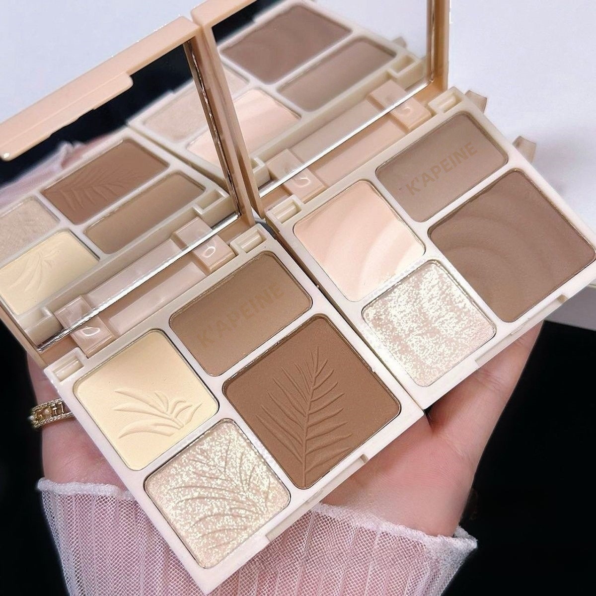 Kapeine 4 Colours Face Contour Highlighter Palette