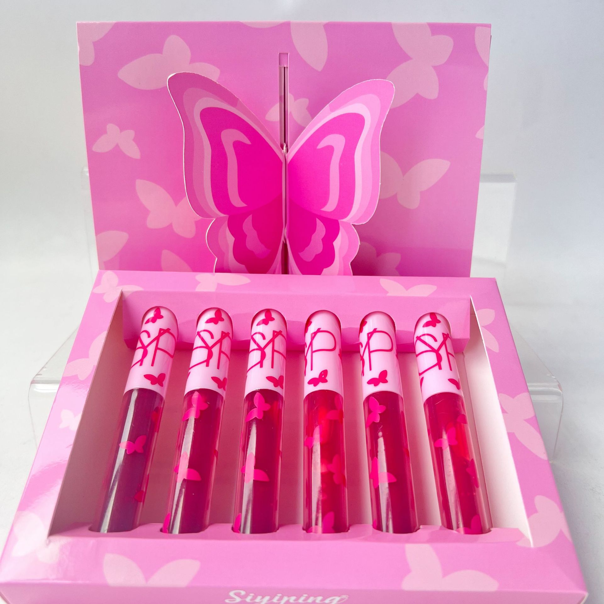 Siyiping 6pcs Bow Butterfly Lipgloss Set (various styles) - Image 4