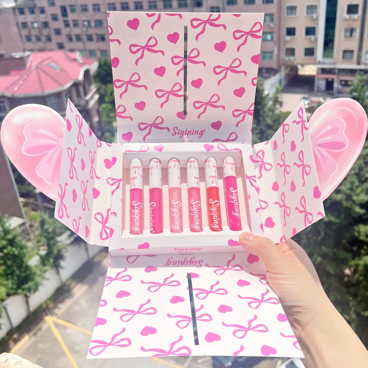 Siyiping 6pcs Bow Butterfly Lipgloss Set (various styles)