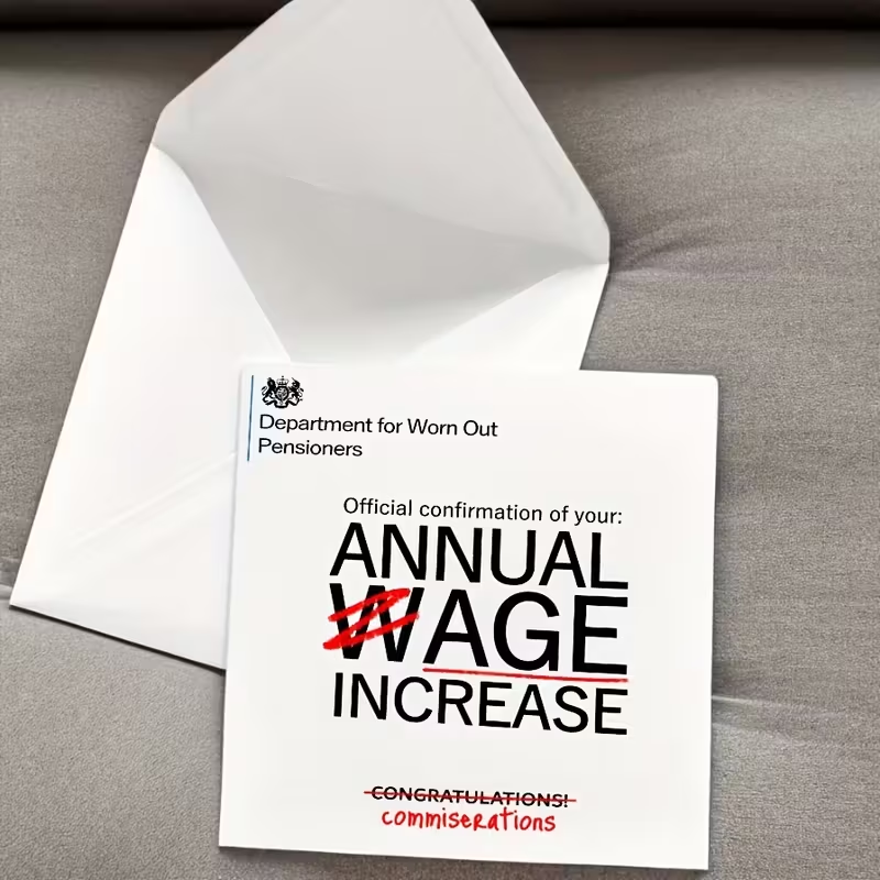 Fun Birthday Card with Envelope - Annual Age Increase 2