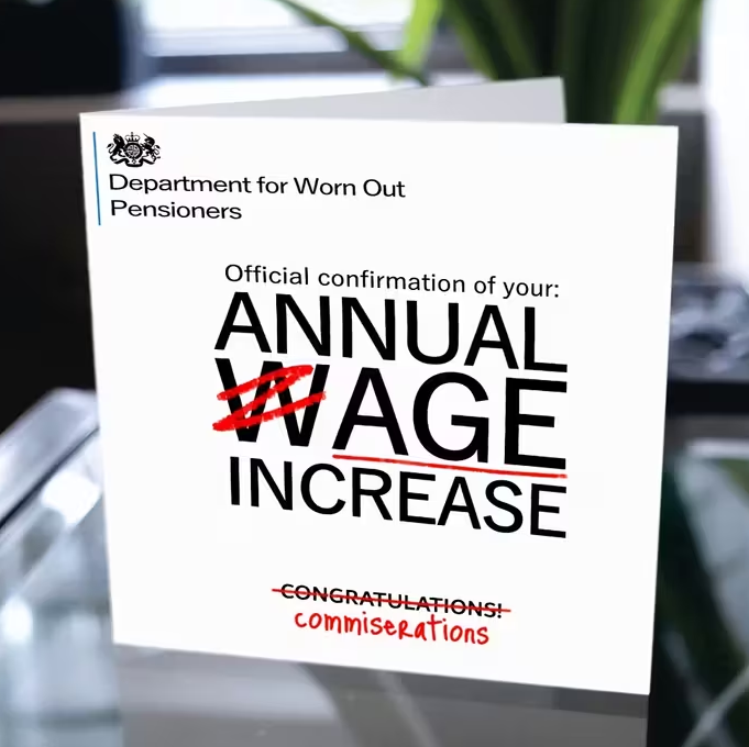 Fun Birthday Card with Envelope - Annual Age Increase 3