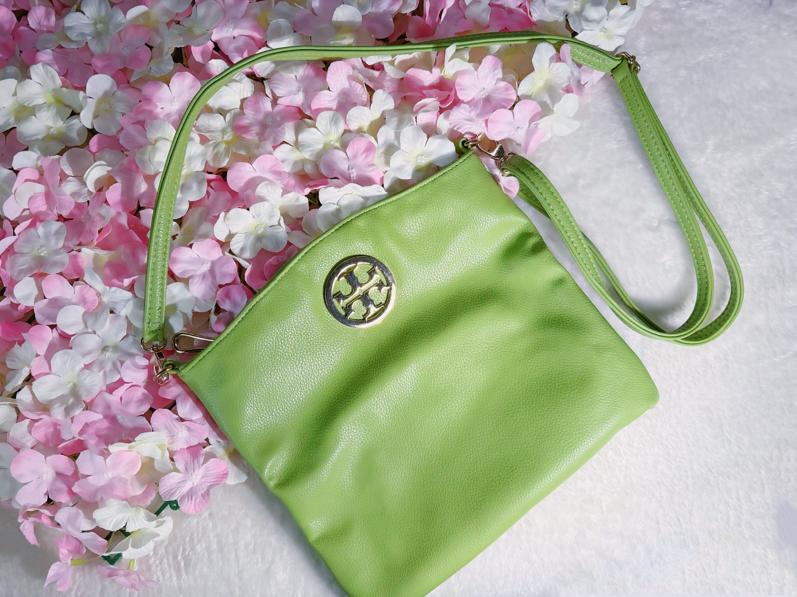Green Clutch Crossbody Messenger Bag 4