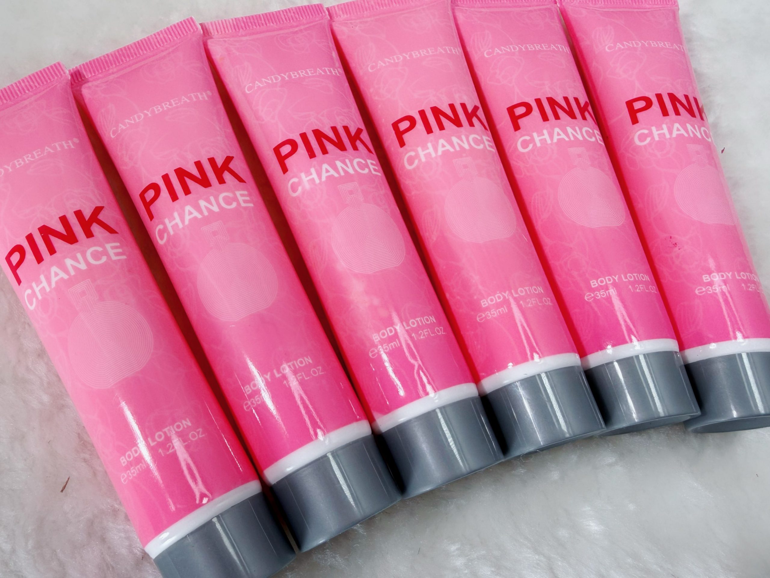 6pcs Pink Chance Perfumed Body Lotion 35ml 1