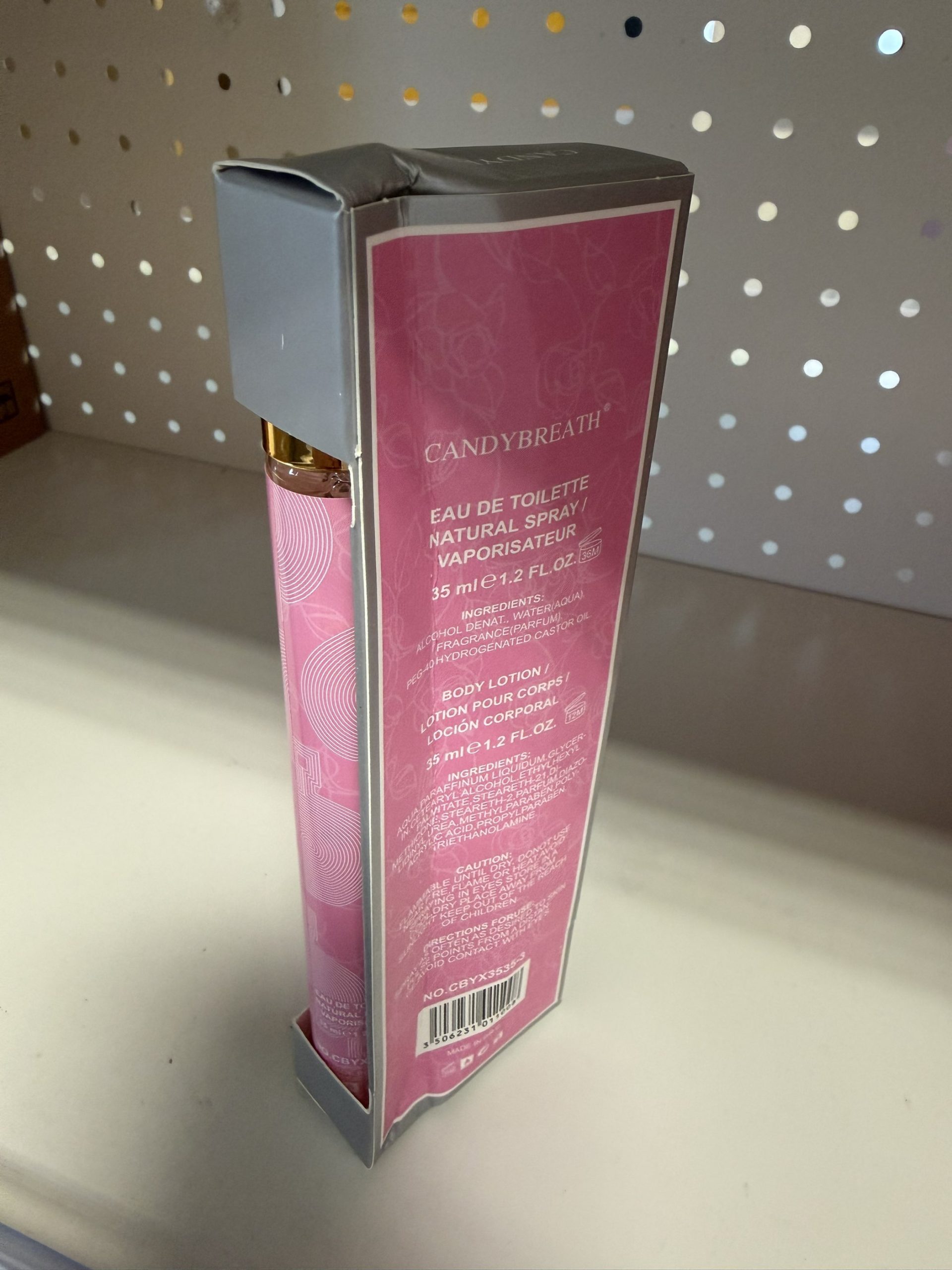 Candy Breath Perfume 35ml + Body Lotion 35ml Set - Pink Chance (defective packaging) - Image 2