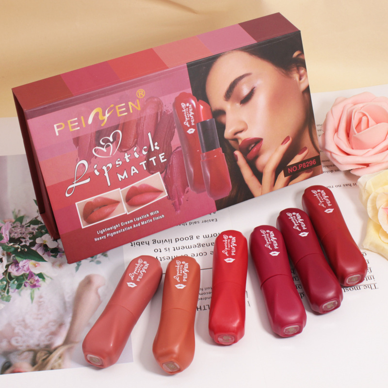 Peifen Velvet Touch Matte 6pcs Lipstick Gift Set - Image 2