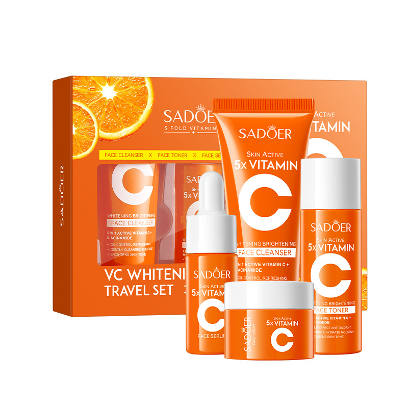 Sadoer Vitamin C 4pcs Skincare Set (Face Cleanser, Toner, Serum n Face Cream) - Image 5
