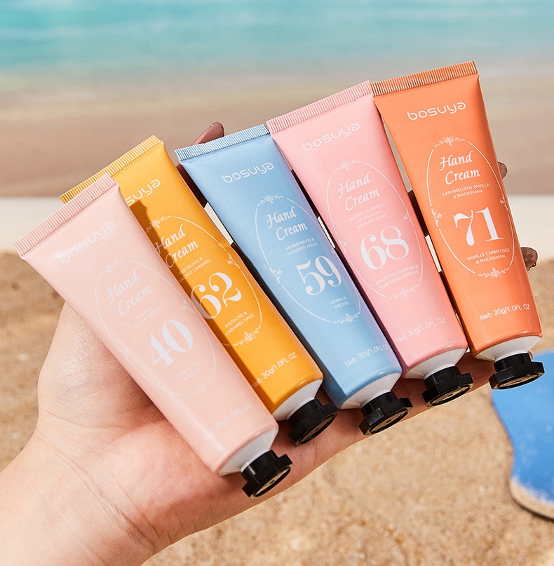 Bosuya 5pcs Beach Edition Fragranced Hand Cream Set 30g x 5 - Image 3