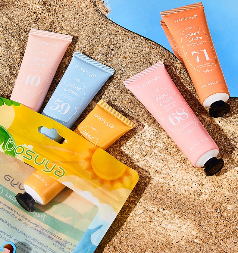 Bosuya 5pcs Beach Edition Fragranced Hand Cream Set 30g x 5 - Image 4