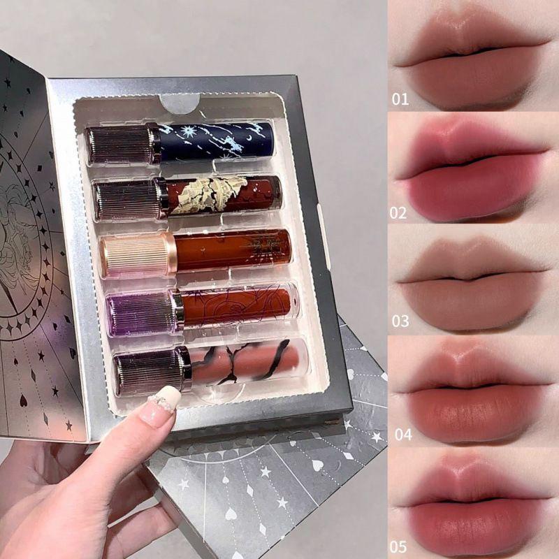Kakashow 5pcs Ardent Desire Liquid Lipstick Set - Image 2