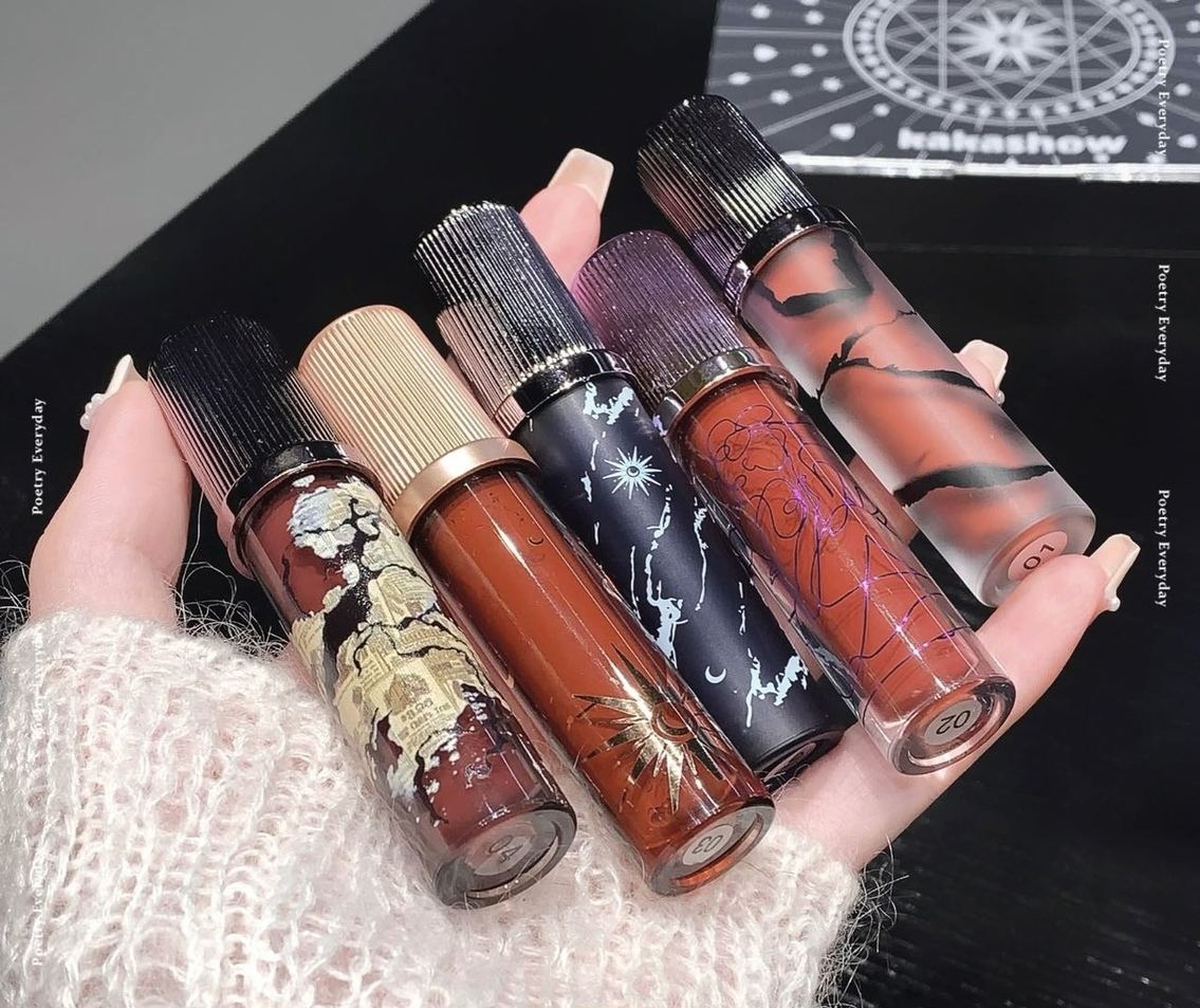 Kakashow 5pcs Ardent Desire Liquid Lipstick Set - Image 3