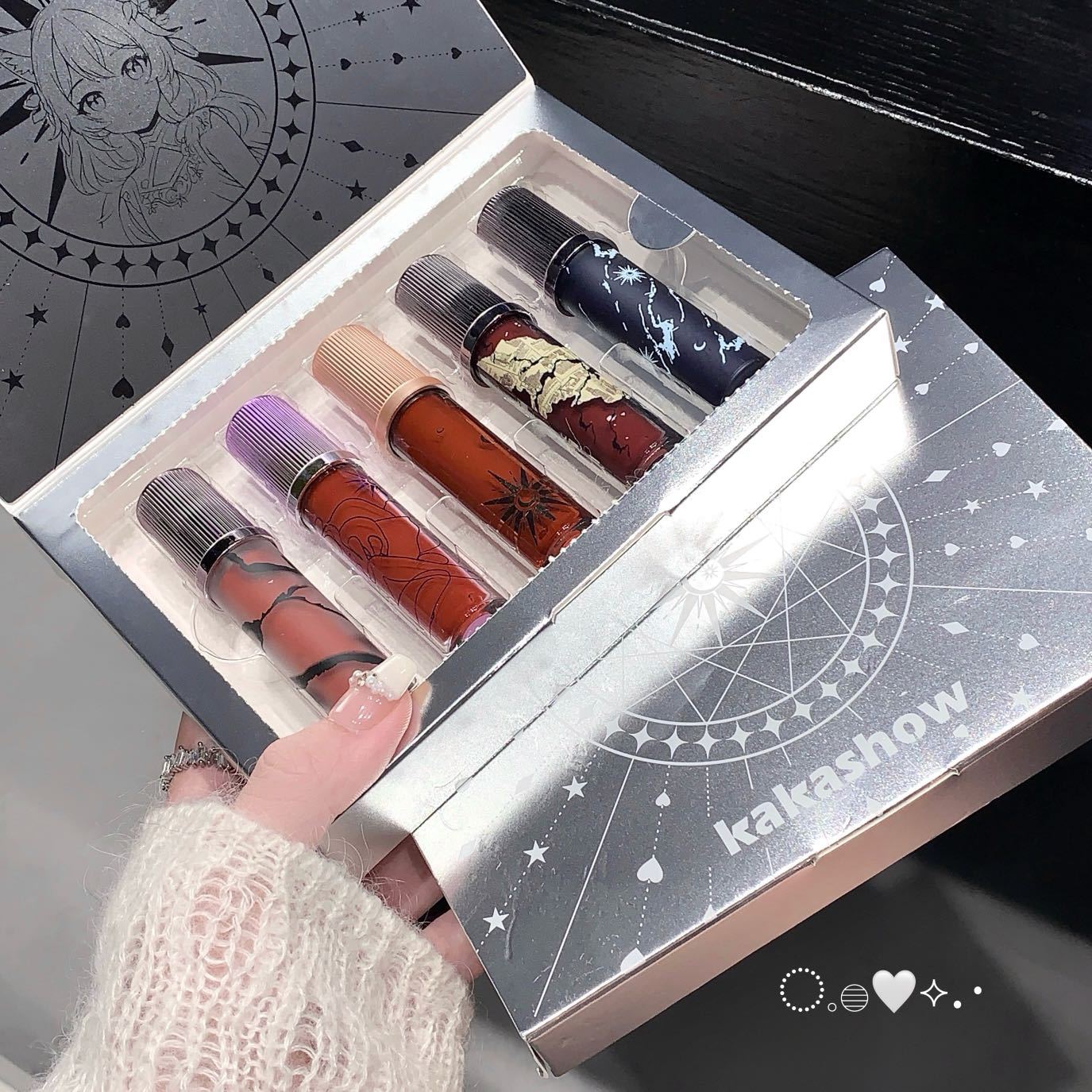 Kakashow 5pcs Ardent Desire Liquid Lipstick Set - Image 4
